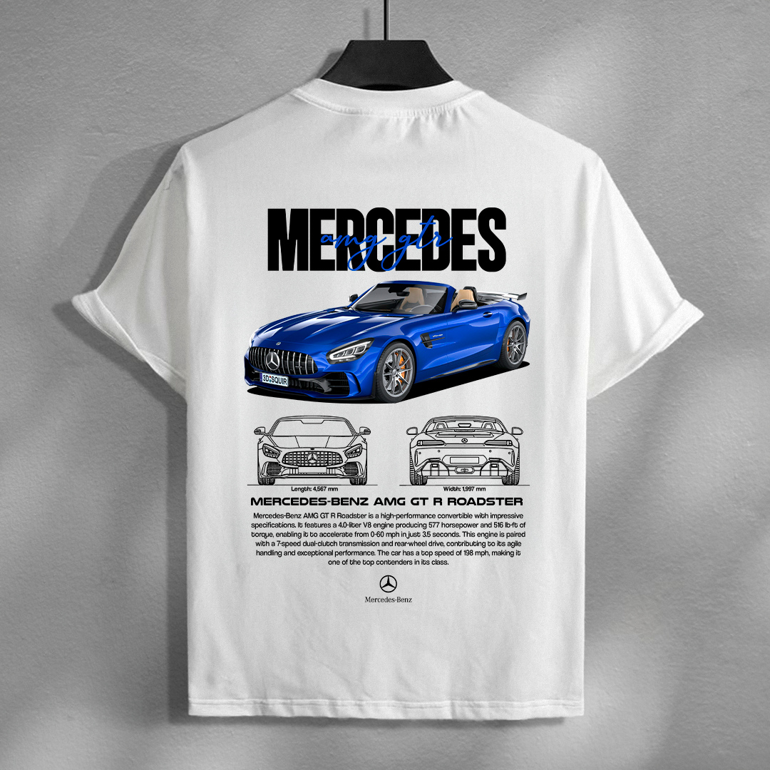 car t-shirt desing - mercedes benz amg gt r