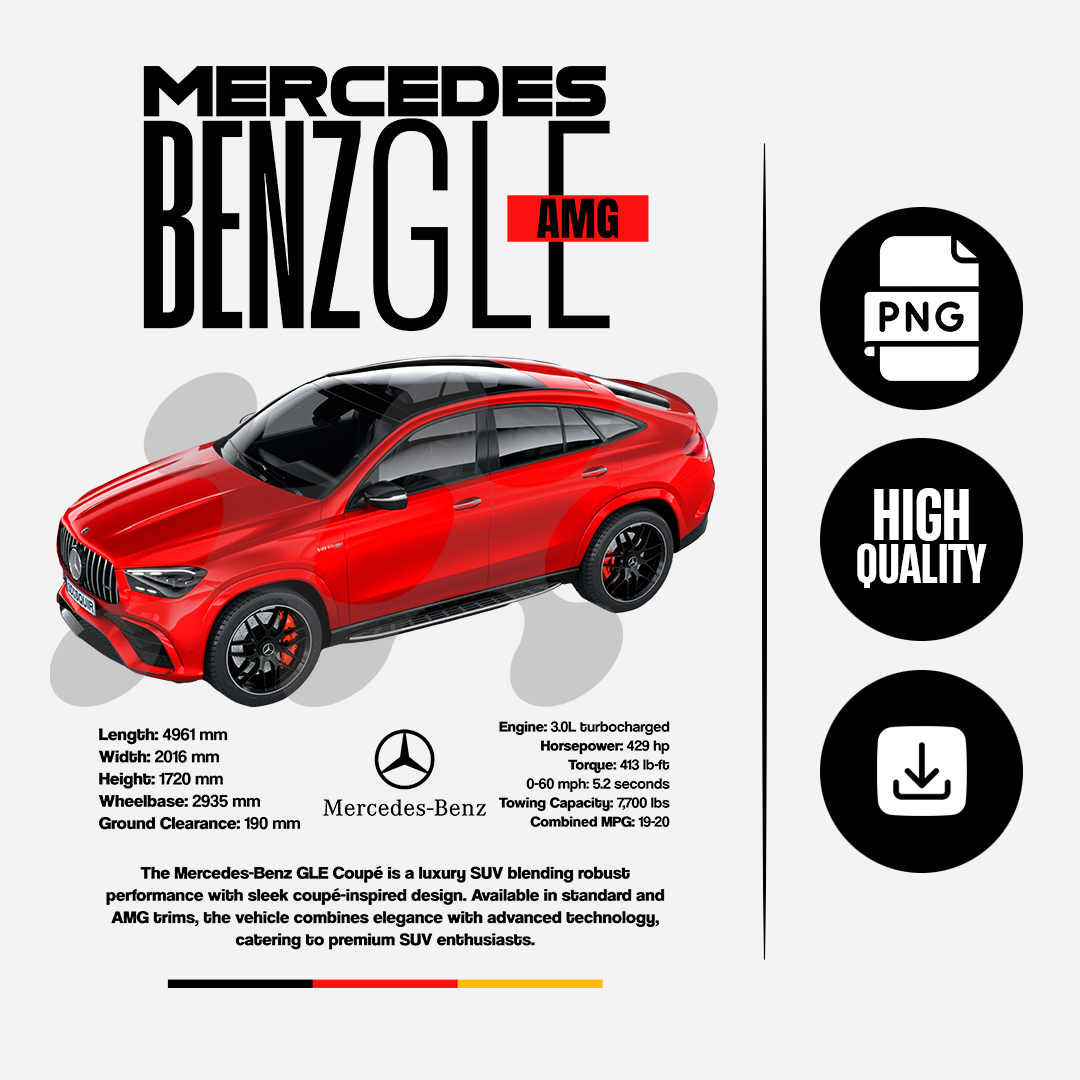 car t-shirt desing - Mercedes-Benz GLE