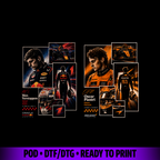 Pack collection Drop F One for tshirts halftone