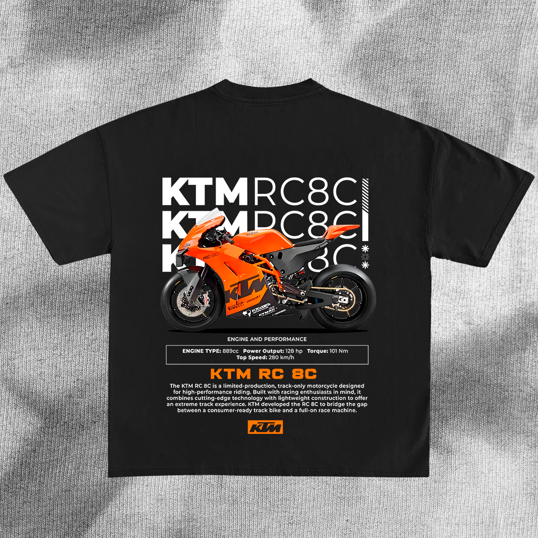 KTM RC 8C - t-shirt design