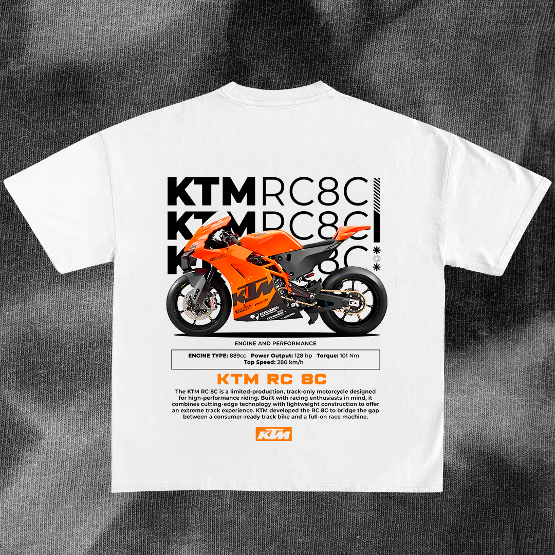 KTM RC 8C - t-shirt design