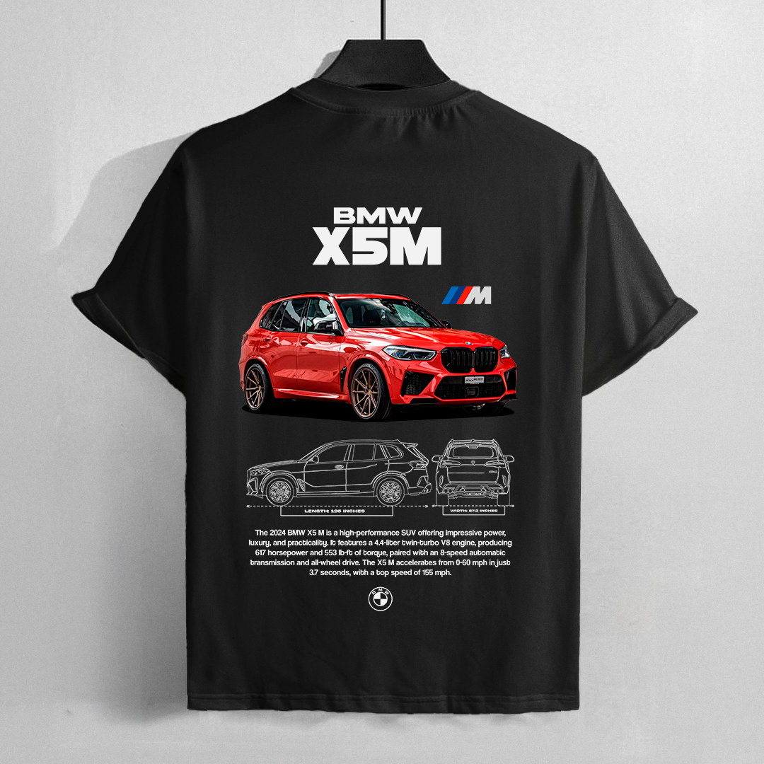 car t-shirt desing - bmw x5m