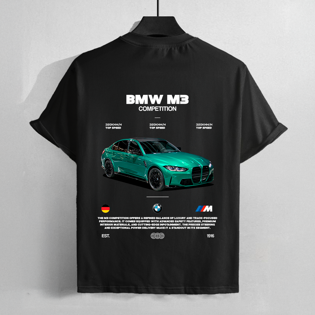 car t-shirt desing - bmw m3 competition