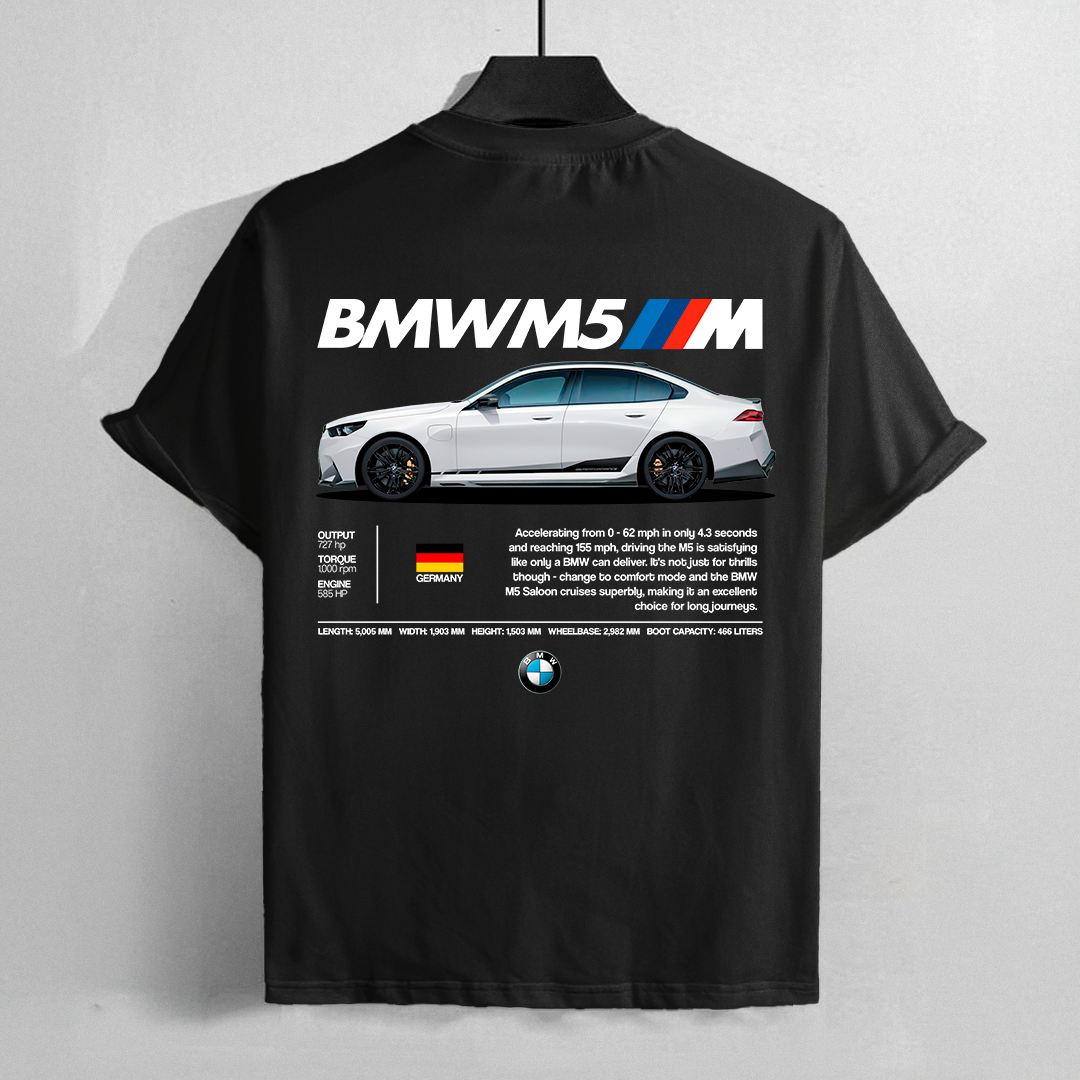 car t-shirt design - bmw m5