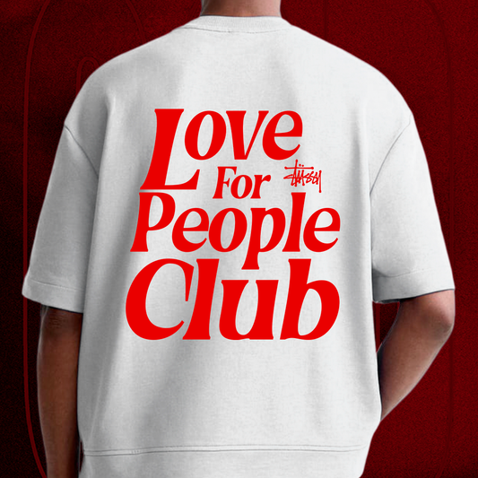 Love for people club t-shirt design