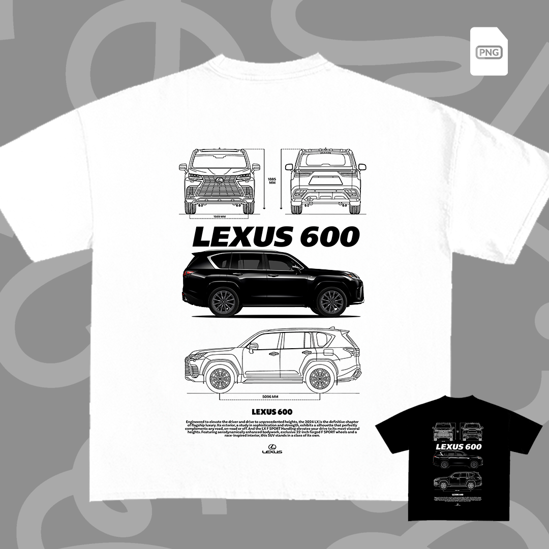 Lexus 600 t-shirt design