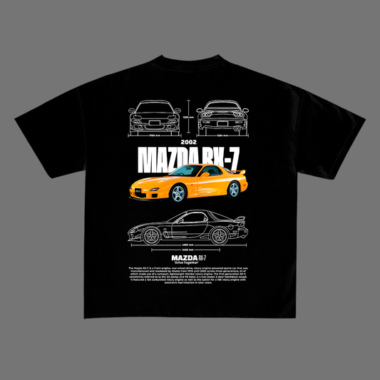 Mazda Rx-7 2002 tshirt design