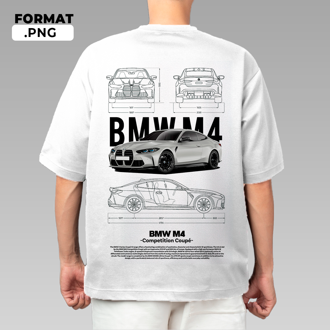 BMW M4 Competition - t-shirt design