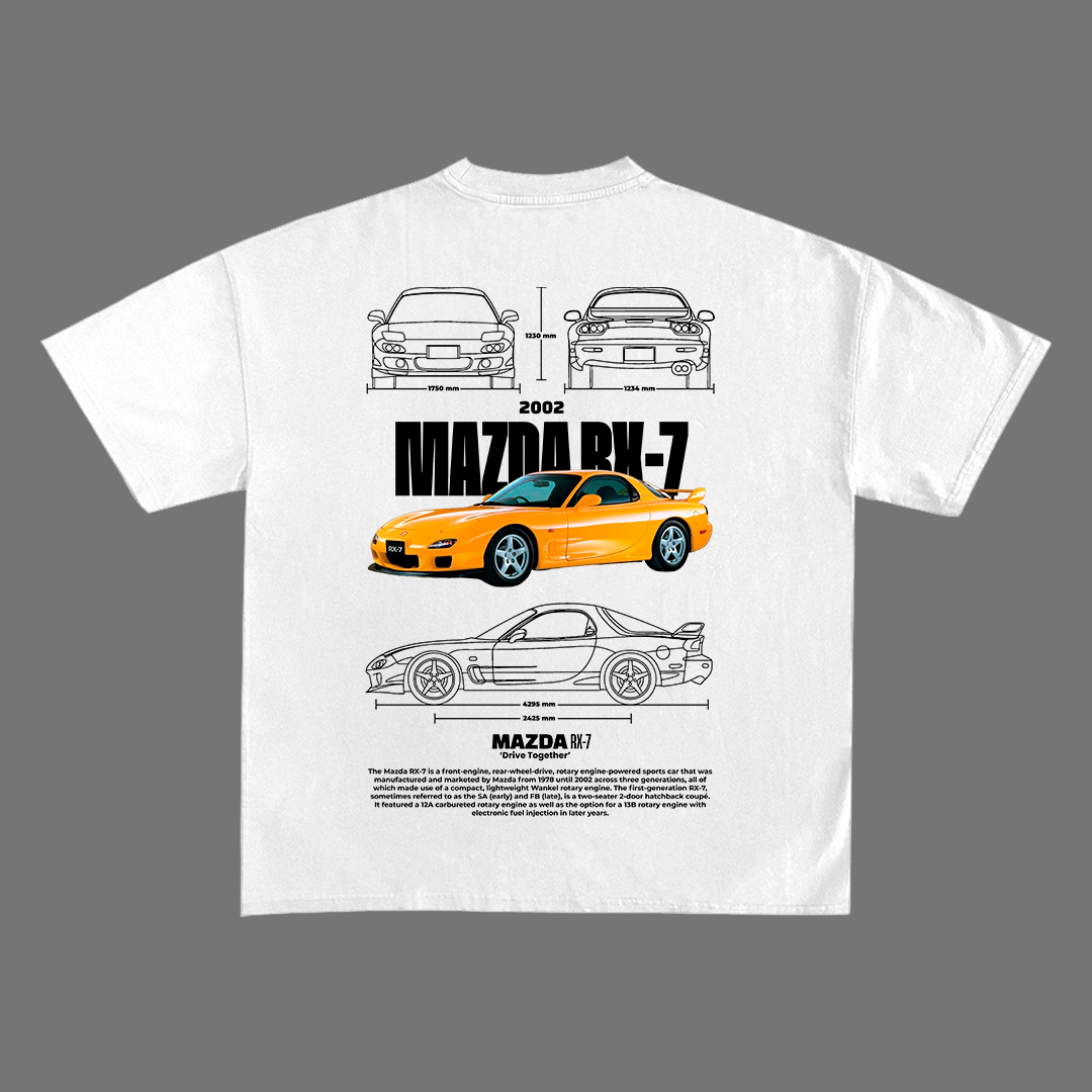 Mazda Rx-7 2002 tshirt design