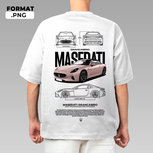 Maserati Grancabrio - T-shirt design