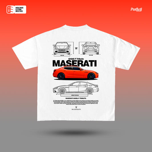 Maserati Ghibli F Tributo / T-shirt design