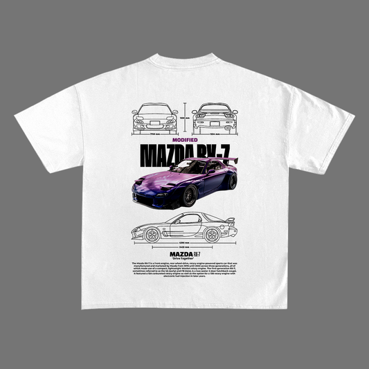 Mazda Rx-7 Modified T-shirt design