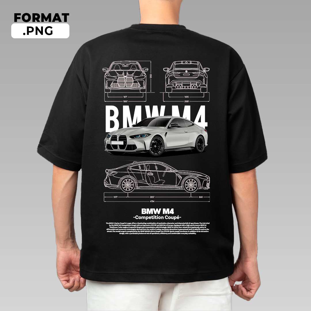 BMW M4 Competition - t-shirt design