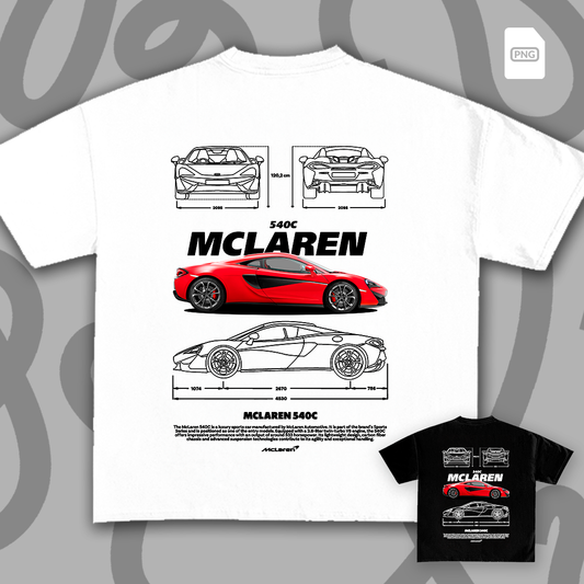 Mclaren 540c t-shirt design