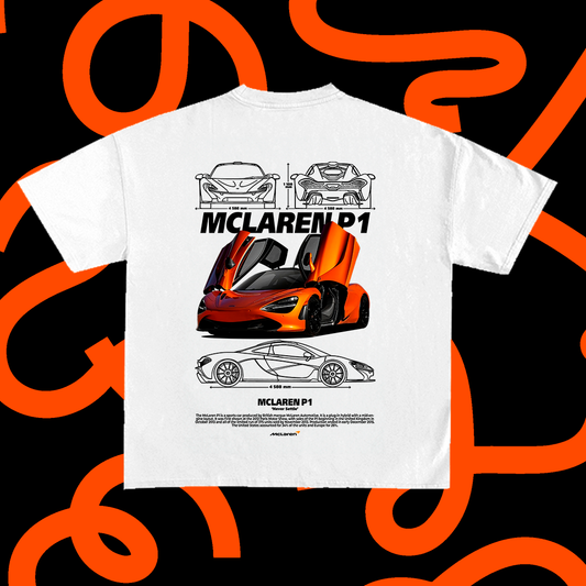 Mclaren P1 t-shirt design + Logo