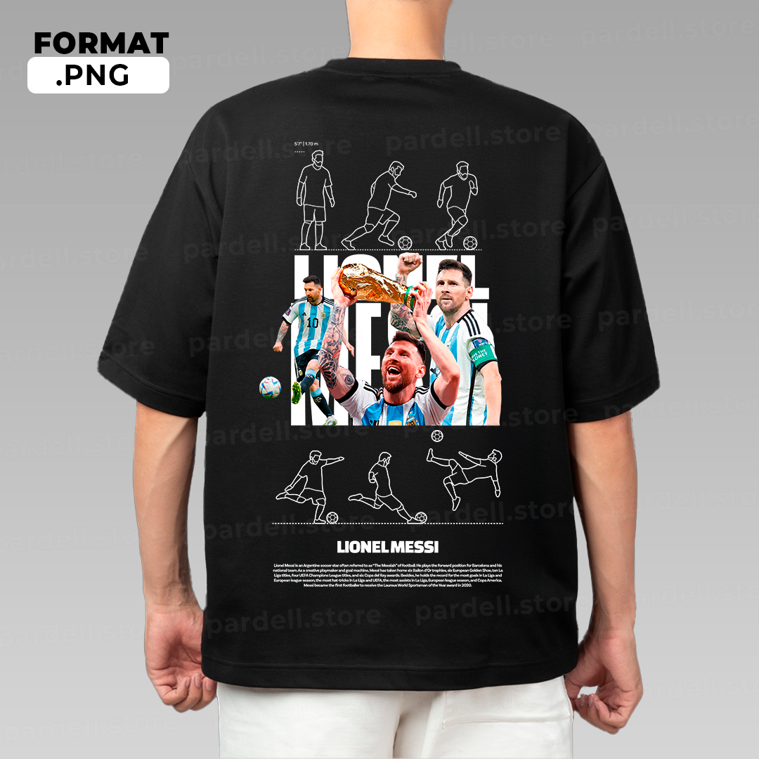 Lionel Messi t-shirt design World Cup edition