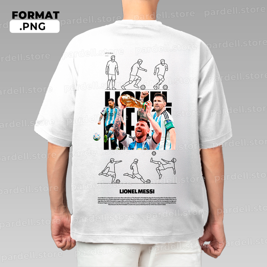Lionel Messi t-shirt design World Cup edition
