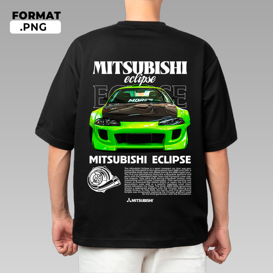 Mitsubishi Eclipse Green - T-shirt design