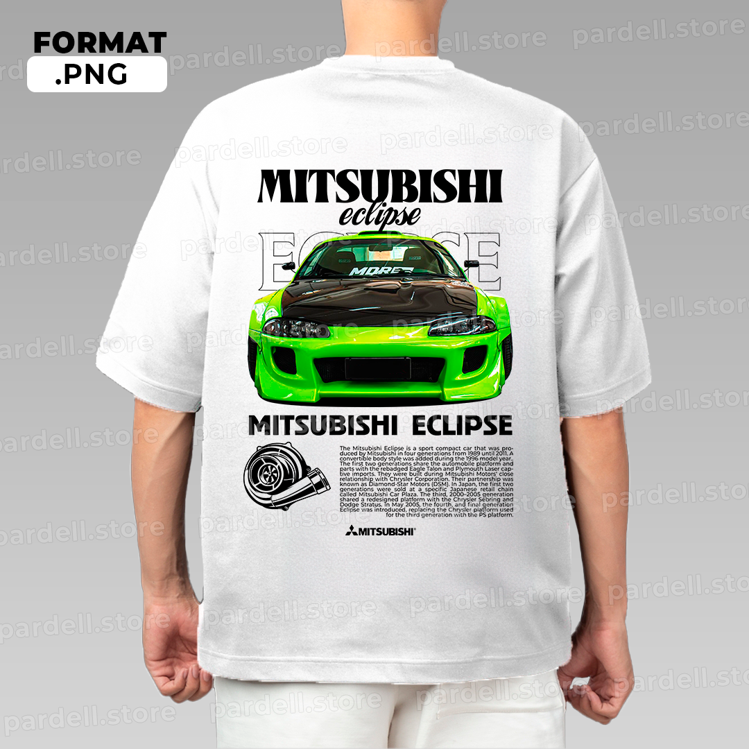 Mitsubishi Eclipse Green - T-shirt design