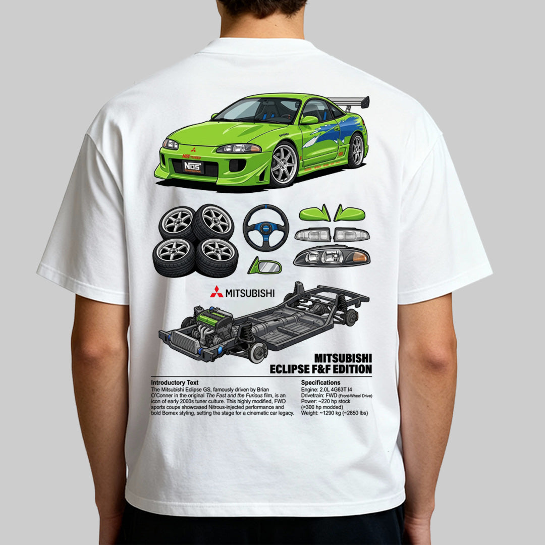 Digital artwork Mitsubishi Eclipse t-shirt design