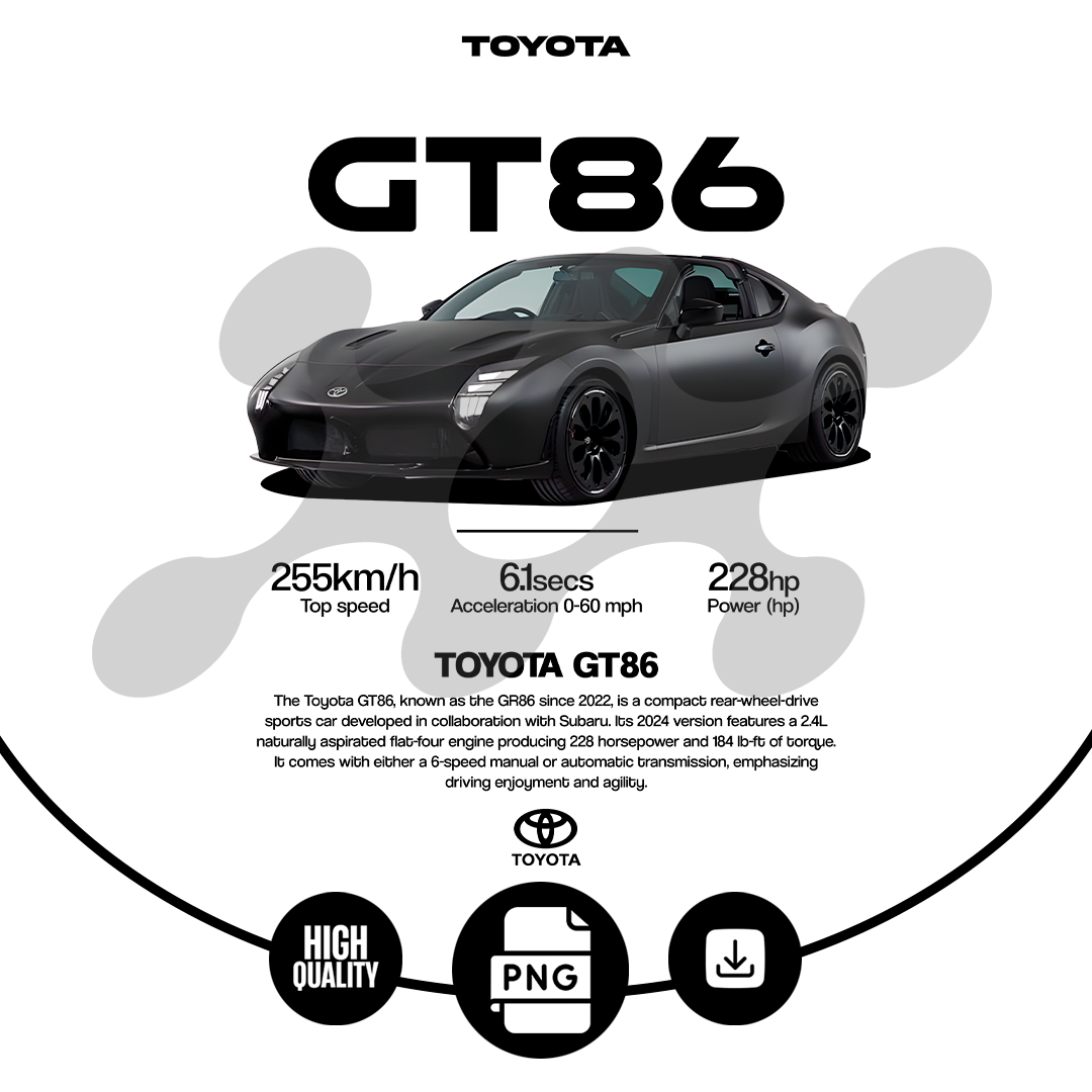 car t-shirt desing Toyota GT86