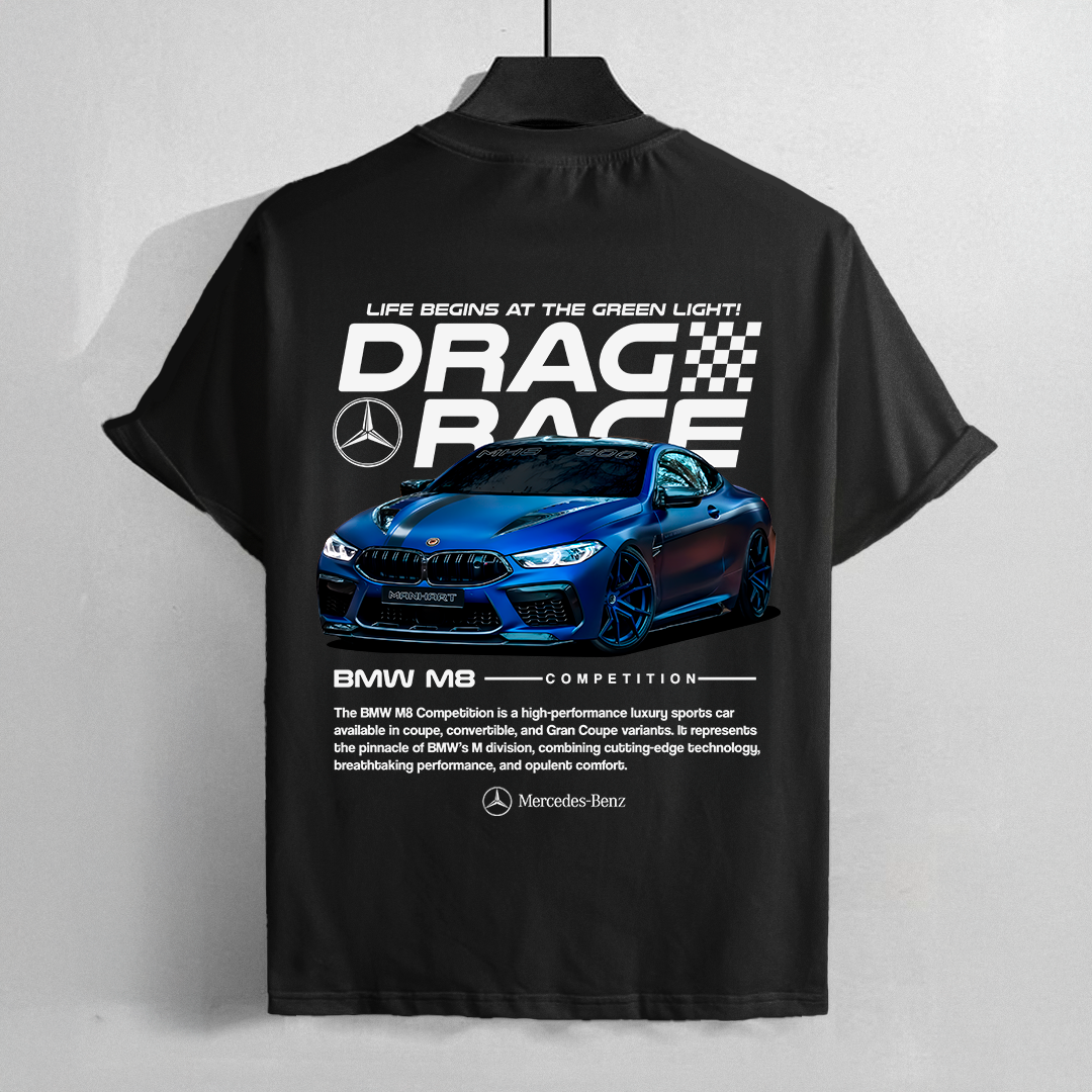 car t-shirt design - bmw m8 competition