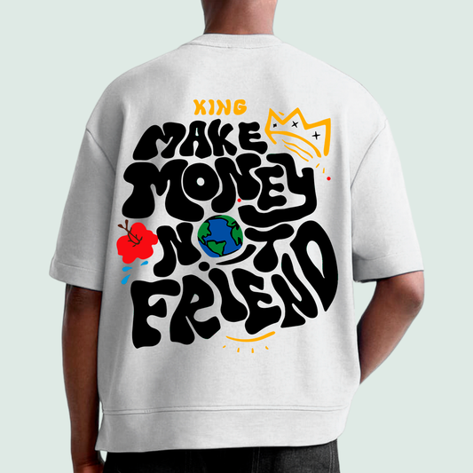 Make money not friend t-shirt design