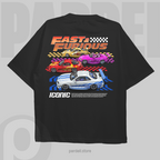 Template car design F&F t-shirt design Fast & Furious template