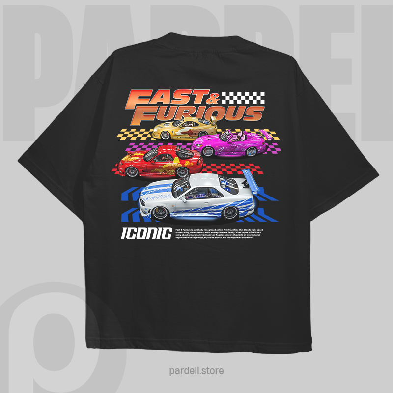 Template car design F&F t-shirt design Fast & Furious template