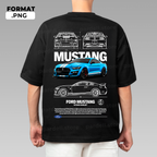 Automotive illustration T-shirt design – instant digital