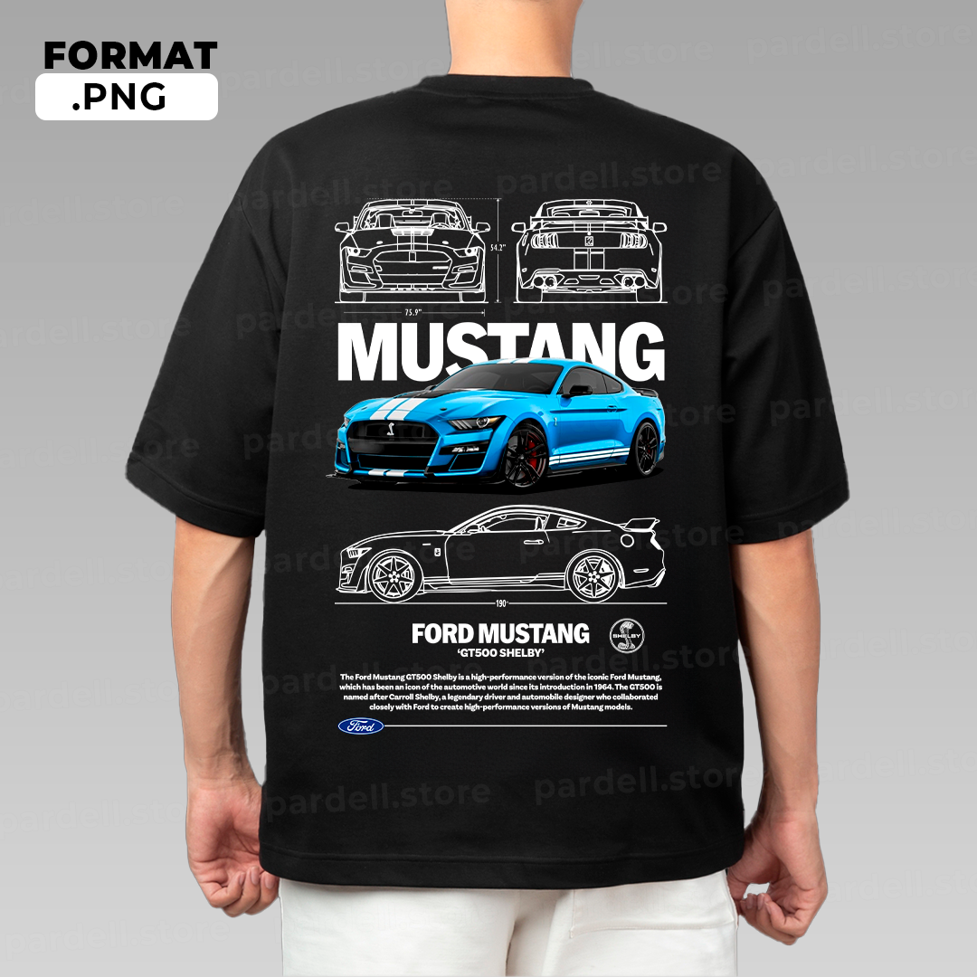 Automotive illustration T-shirt design – instant digital