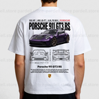Digital File - 911 GT3 RS purple t-shirt design