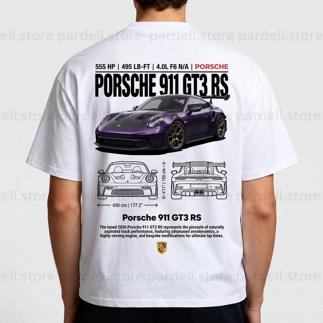 Digital File - 911 GT3 RS purple t-shirt design