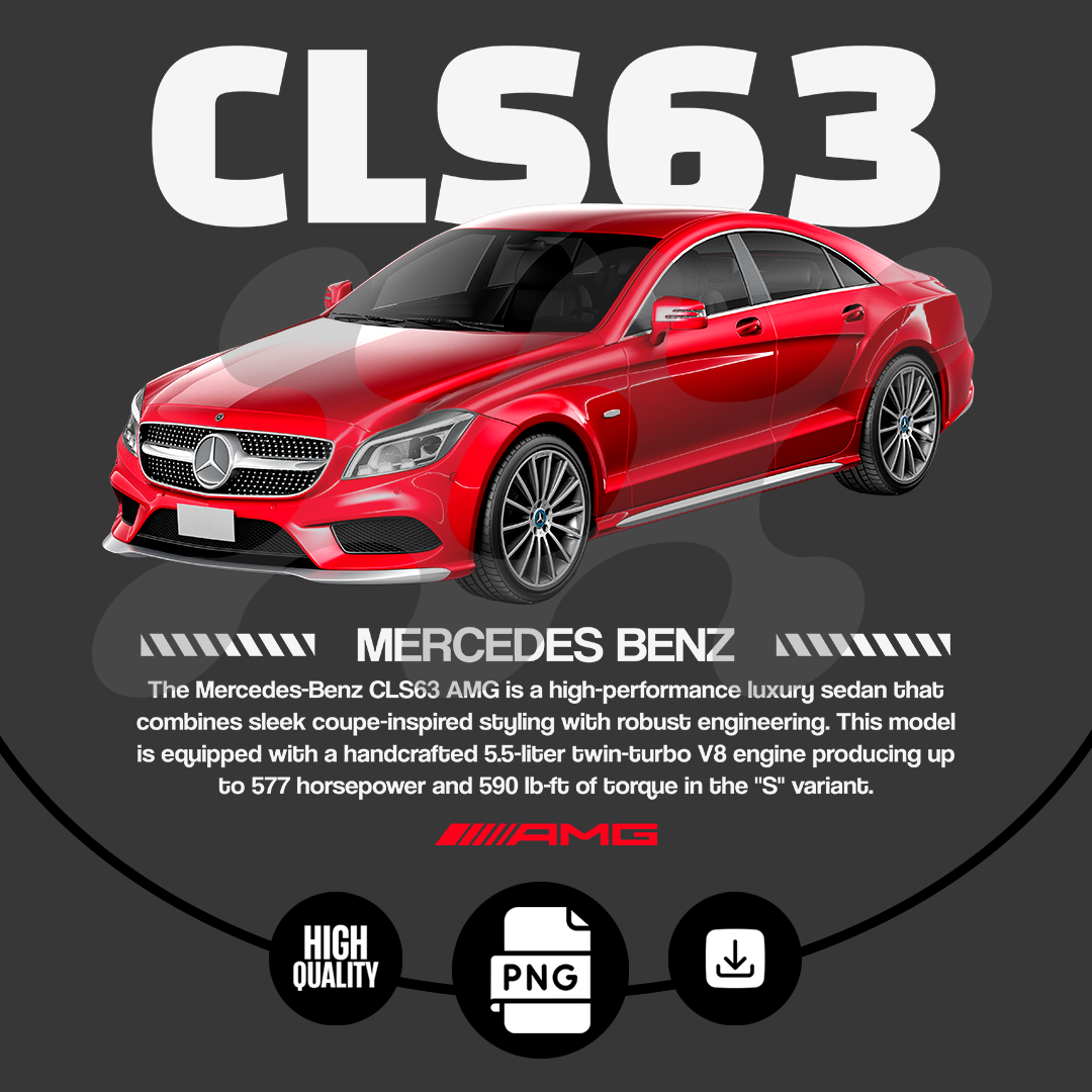 car t-shirt desing - mercedes benz cls63