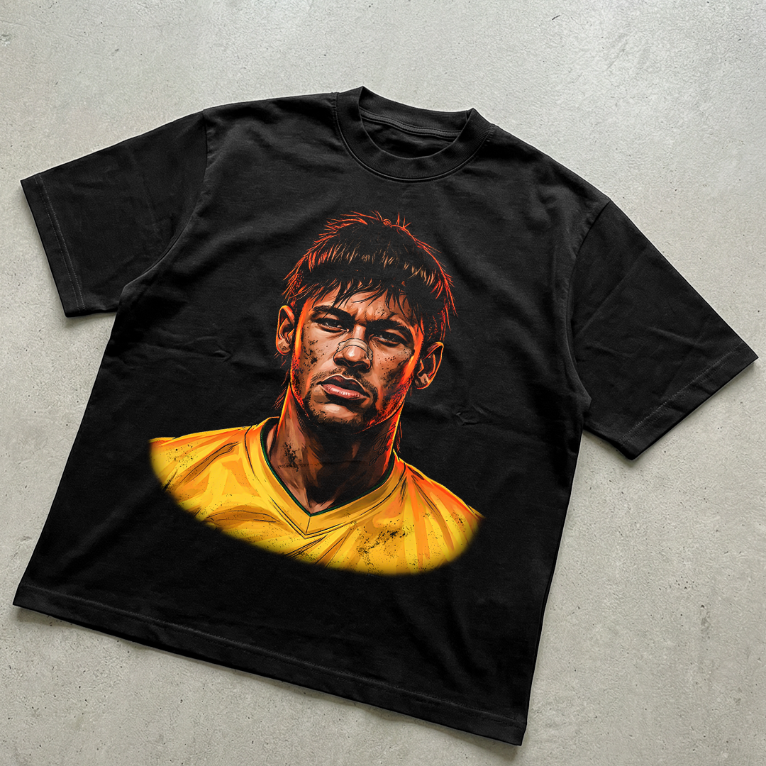 Football player Neymar t-shirt design