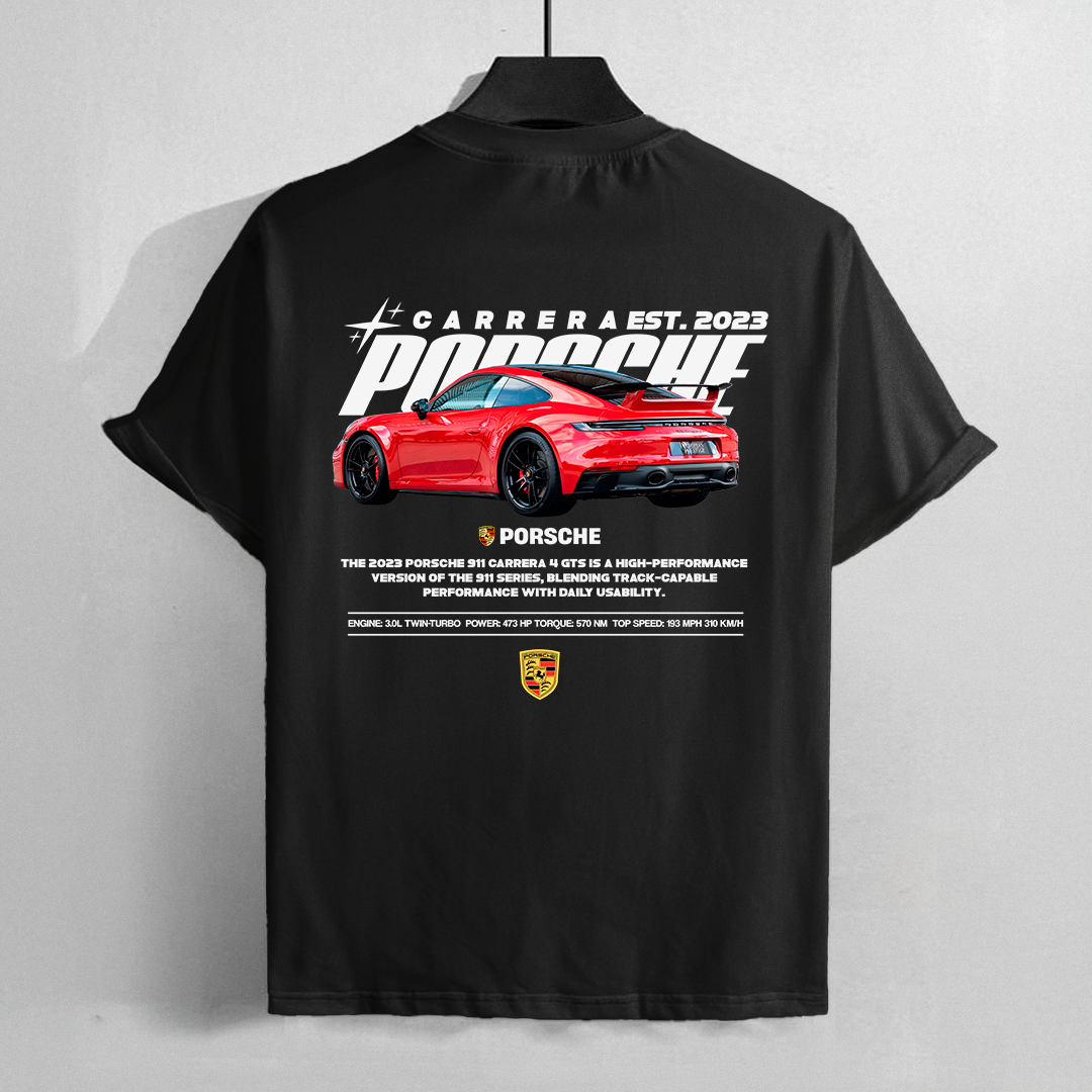 car t-shirt design - porsche