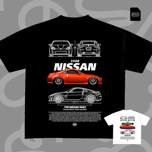 Nissan 350z Orange t-shirt design