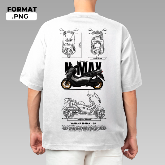 Yamaha N-Max 155 - T-shirt design