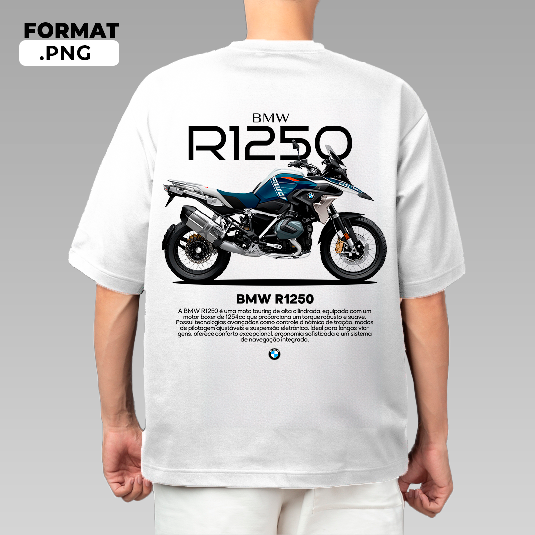 MOTORCYCLE BMW R1250 - T-shirt design
