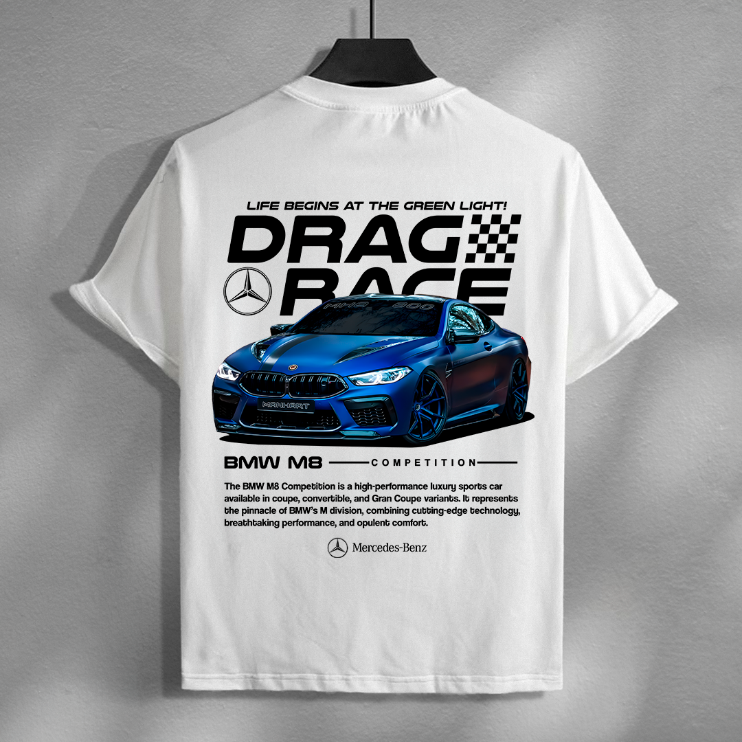 car t-shirt design - bmw m8 competition