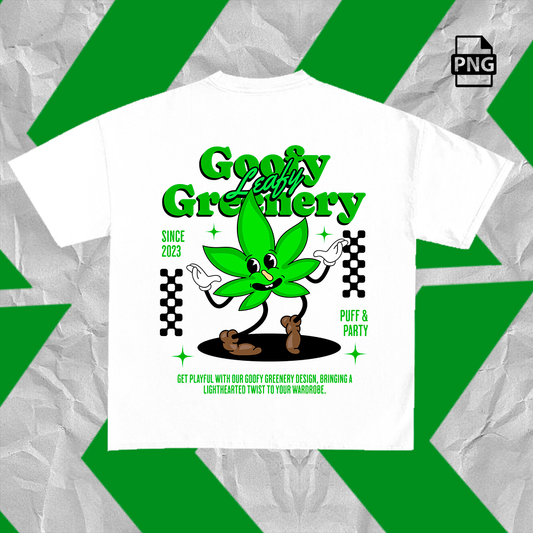 Goofy Leafy Greenery / PNG Design