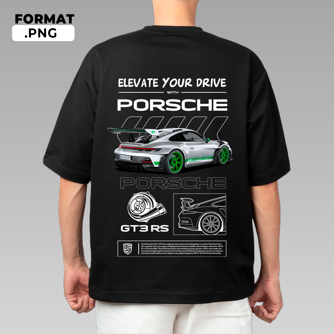 Porsche 911 GT3 Rs 2024 - T-shirt design
