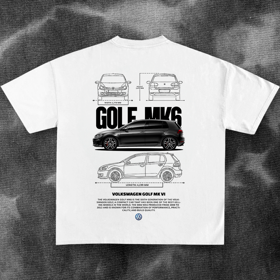 Volkswagen Golf MK6 - t-shirt design