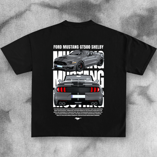 Ford Mustang GT500 Shelby convertible - t-shirt design