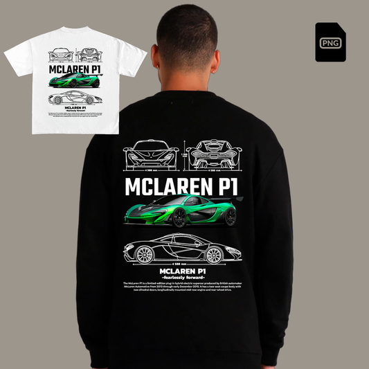 Mclaren P1 t-shirt design