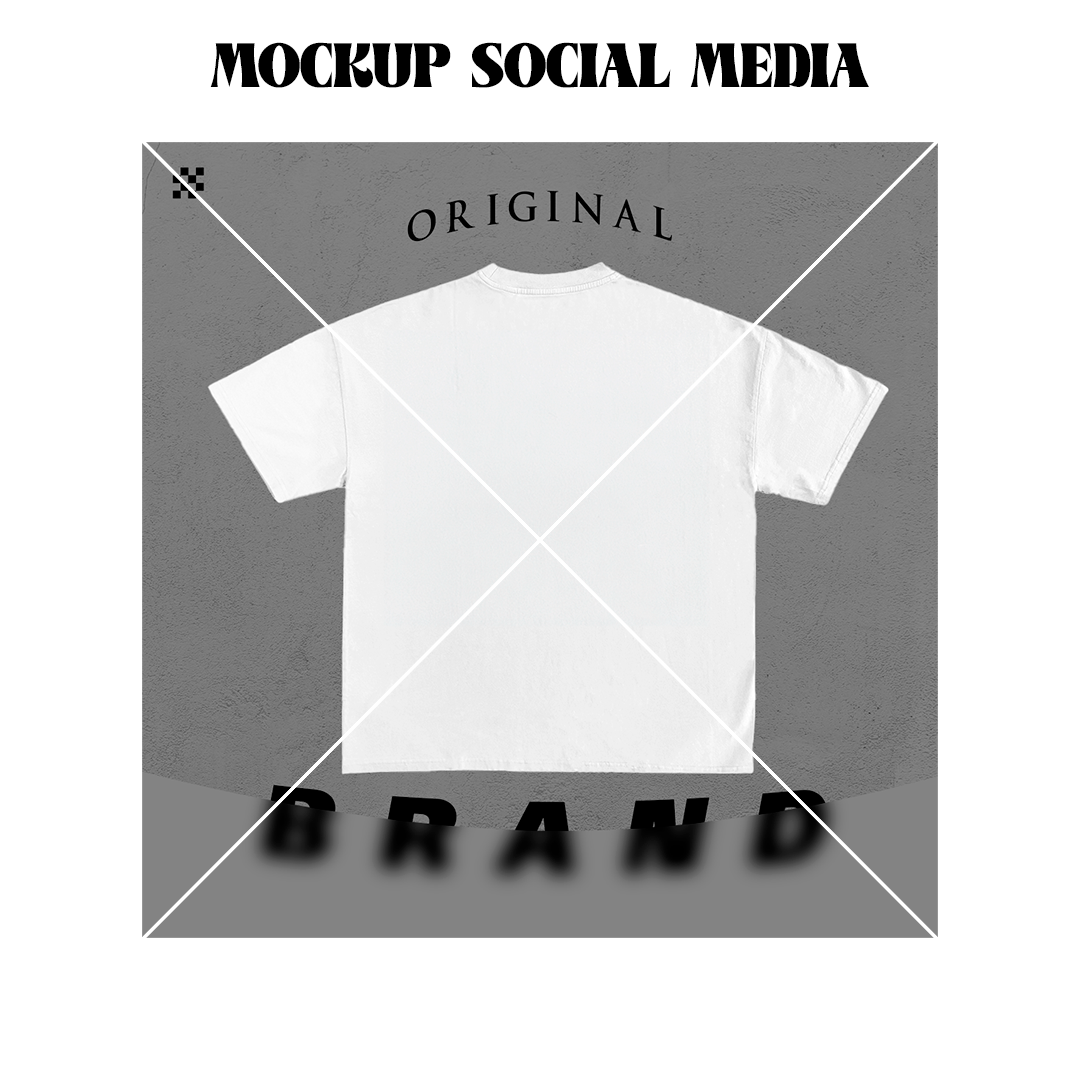 5 Post Social Media - T-shirt Mockups