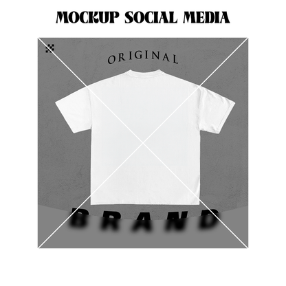 5 Post Social Media - T-shirt Mockups