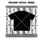 5 Post Social Media - T-shirt Mockups