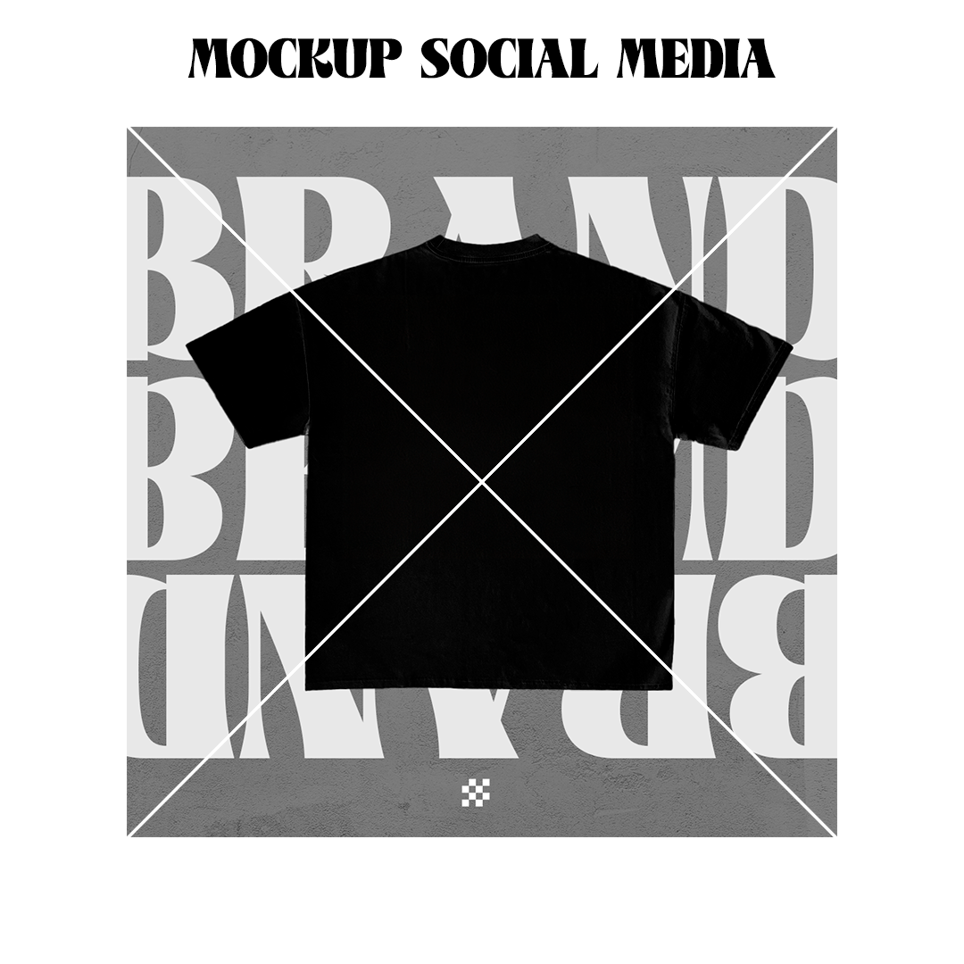 5 Post Social Media - T-shirt Mockups