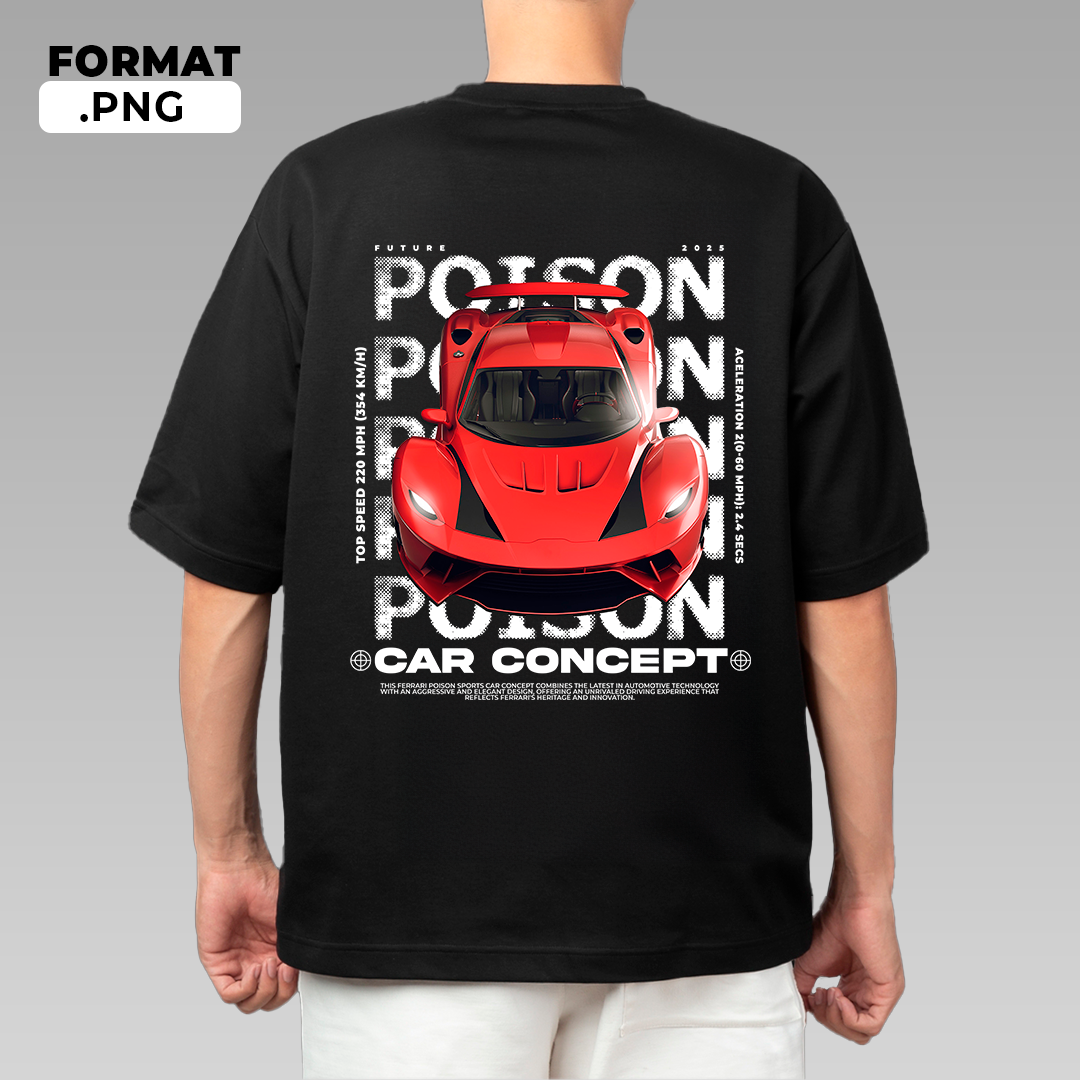 Poison Car concept 2025 - t-shirt design